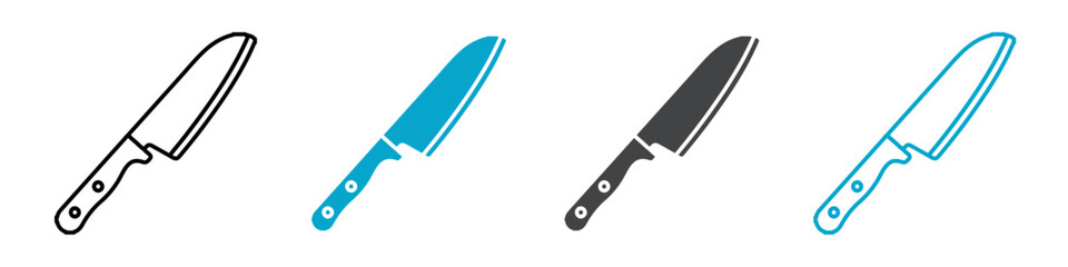 knife icon isolated vector illustration