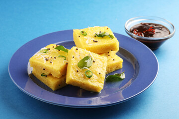 Dhokla an Indian breakfast most popular in Gujrat © surbhis