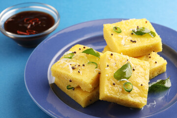 Dhokla an Indian breakfast most popular in Gujrat © surbhis