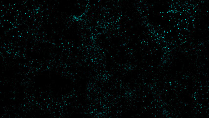 Blue Christmas abstract particles dot sparkles. Abstract floating particle background with copy space