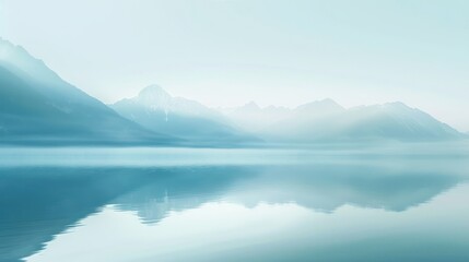 Mountain Reflection in Still Waters