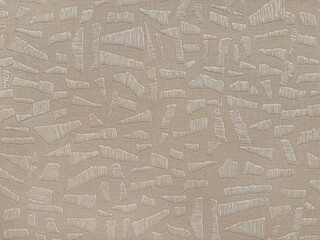 Abstract random rectangular and irregular pattern shapes, white beige seamless background texture.