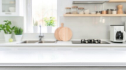 White Kitchen Countertop