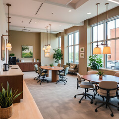 Fototapeta premium Office Generative AI