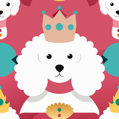 White MINIATURE POODLE dog