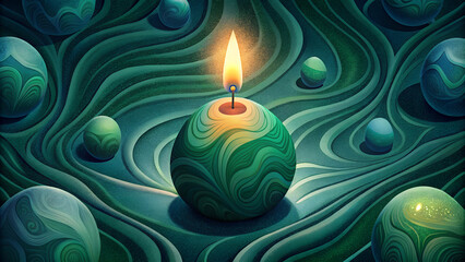  Seamless malachite texture