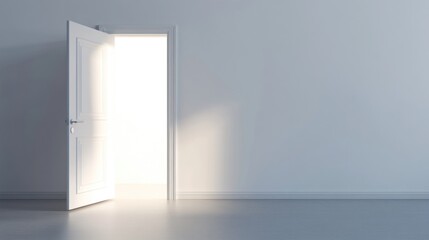 Open Door with Light