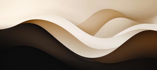 Elegant Wallpaper in Black, Brown, and Beige