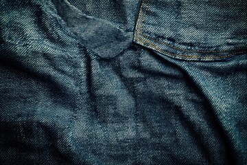 Naklejka premium Close-Up Denim Texture