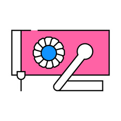 fan heater industrial equipment line icon vector. fan heater industrial equipment sign. isolated symbol illustration