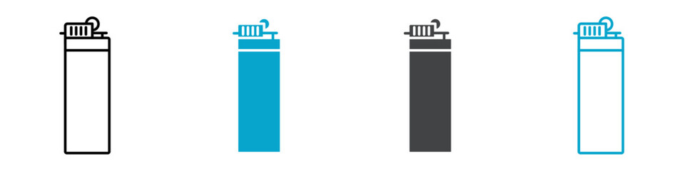 no lighter icon vector line design