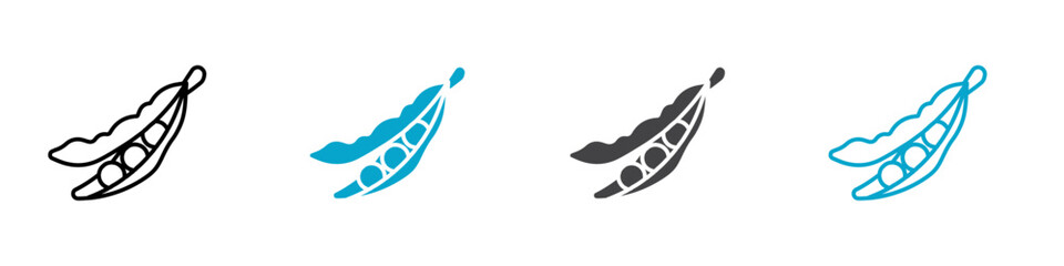 peas icon vector line design