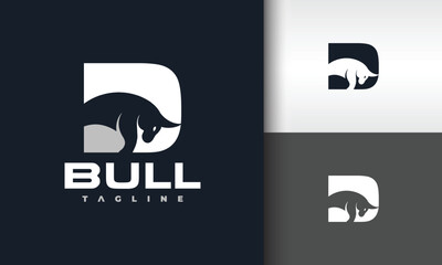 letter D bull logo