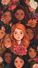Obraz premium Celebrate International Day of the Girl by highlighting the importance of empowering young girls, for gender equality, and addressing challenges they face around the world 