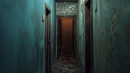 Obraz premium Dark and Mysterious Hallway