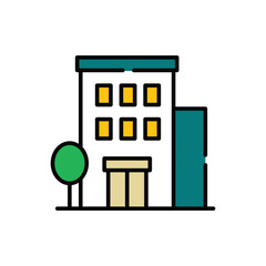 Office Building Icon  vector symbol