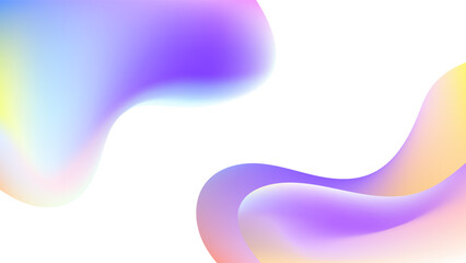 ABSTRACT WHITE BACKGROUND WITH SHAPES GRADIENT MESH SMOOTH LIQUID PASTEL COLORFUL DESIGN VECTOR TEMPLATE GOOD FOR MODERN WEBSITE, WALLPAPER, COVER DESIGN 