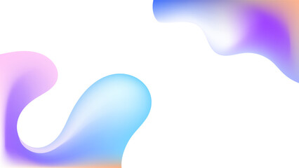 ABSTRACT WHITE BACKGROUND WITH SHAPES GRADIENT MESH SMOOTH LIQUID PASTEL COLORFUL DESIGN VECTOR TEMPLATE GOOD FOR MODERN WEBSITE, WALLPAPER, COVER DESIGN 
