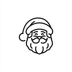 Santa Claus icon. Simple Santa Claus icon for social media, app, and web design. Vector illustration.