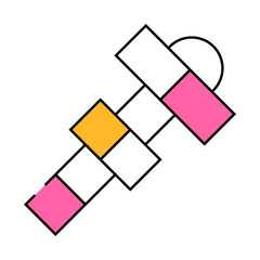 street games line icon vector. street games sign. isolated symbol illustration