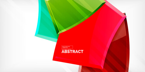 Vector abstract color geometric shapes. Illustration For Wallpaper, Banner, Background, Card, Book Illustration, landing page