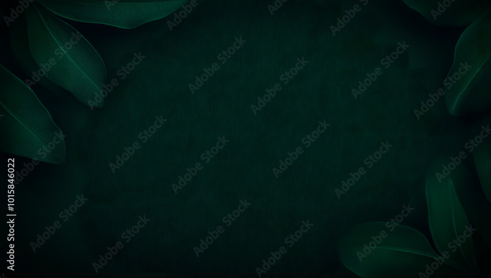 Poster solid dark green background with a smooth texture and gradient