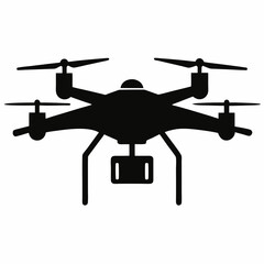 Drone silhouette vector illustration design