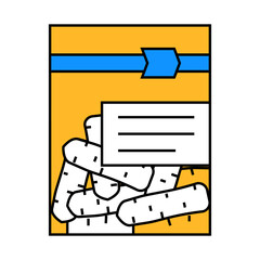 mini carrot packaging line icon vector. mini carrot packaging sign. isolated symbol illustration