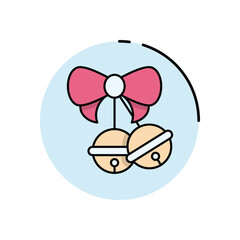 Christmas Bells vector icon