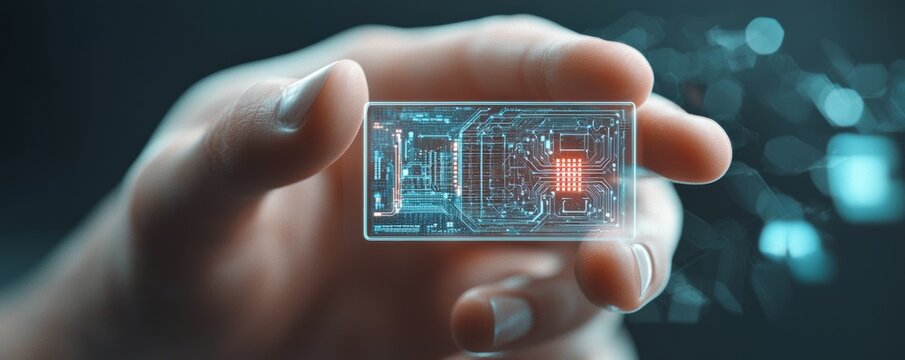 Futuristic Marketing Strategy with Premium Holographic Access Card Membership