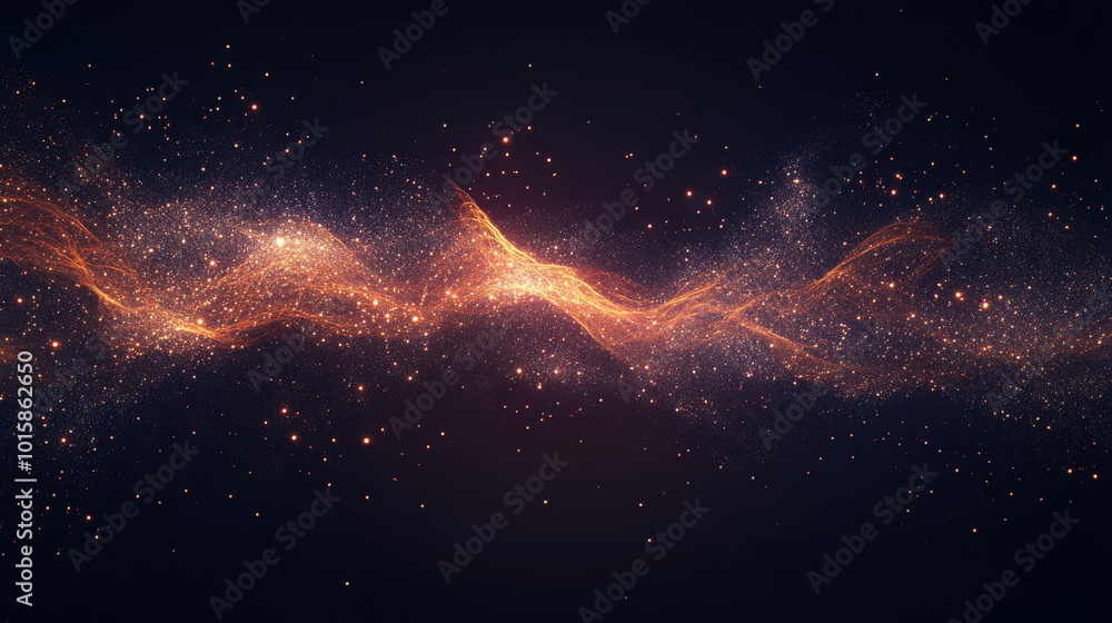 Poster a realistic image of fireworks exploding against a black sky. the design includes animated elements.
