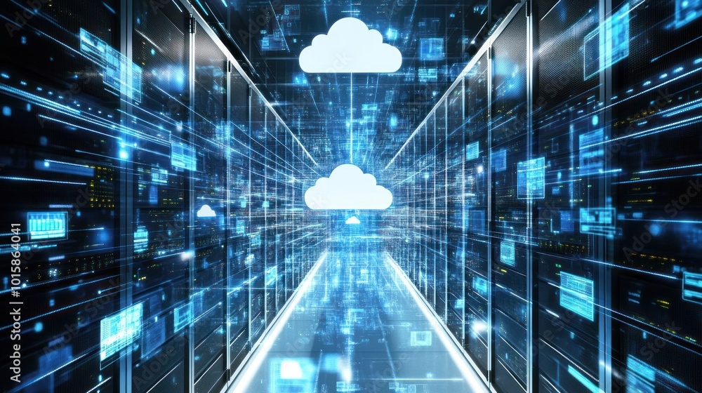 Aufkleber cloud computing data center