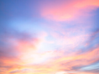 Sunset blur nature summer background cloud gradient overlay dramatic weather orange sky evening sunrise pastel color effect pattern abstract spring light beauty template yellow wallpaper tropical.