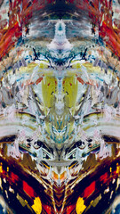 Abstract background wallpaper. Ethnic pattern. Mixtures of oil paint. Trendy hand painting canvas. Wall decor and Wall art prints Idea. 3D Texture. Art object