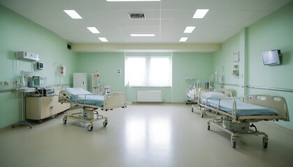 Endless corridor in a hospital,7