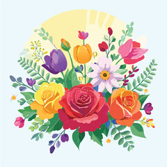 vector illustration of a rose