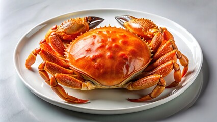 Fresh and Delicious Hairy Crab - Minimalist Culinary Delight