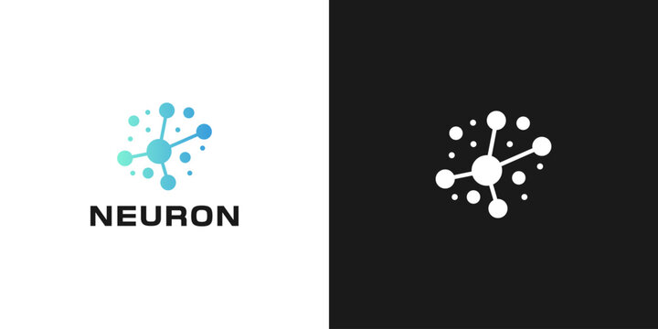 abstract neuron logo vector illustration, nerve logo template