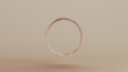 Beige bionic grill tube shape disk technology design element neutral monochrome soft tones skin tones background 3d illustration render