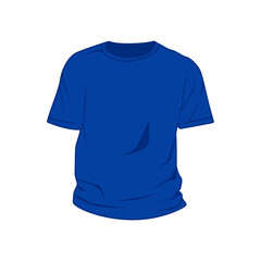 Vector Graphic of Blue Tshirt, Man T-shirt Illustrations on White Background