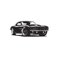 Sport car front view black icon. Modern linear icon with car, vehicle icon front view. Auto sport, fast automobile symbol. Car icon front view. Simple vector illustration