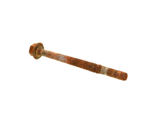 rusty metal isolated on white background