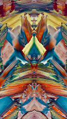 Abstract background wallpaper. Ethnic pattern. Mixtures of oil paint. Trendy hand painting canvas....