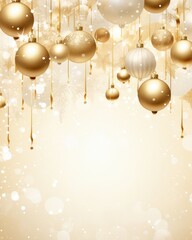Christmas background white and gold