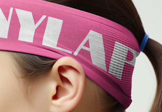 Apparel Headband Mockup With Generative AI