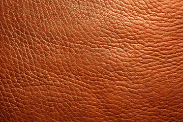 Smooth brown leather texture. Generative AI.
