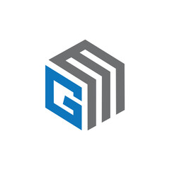 initial gm letter logo design vector template, gm logo design for monogram, gm letter logo vector, mg letter logo for business.