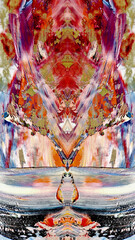 Abstract background wallpaper. Ethnic pattern. Mixtures of oil paint. Trendy hand painting canvas....