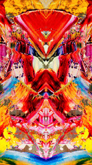 Fototapeta premium Abstract background wallpaper. Ethnic pattern. Mixtures of oil paint. Trendy hand painting canvas. Wall decor and Wall art prints Idea. 3D Texture. Art object