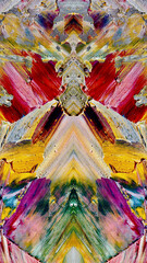 Abstract background wallpaper. Ethnic pattern. Mixtures of oil paint. Trendy hand painting canvas....